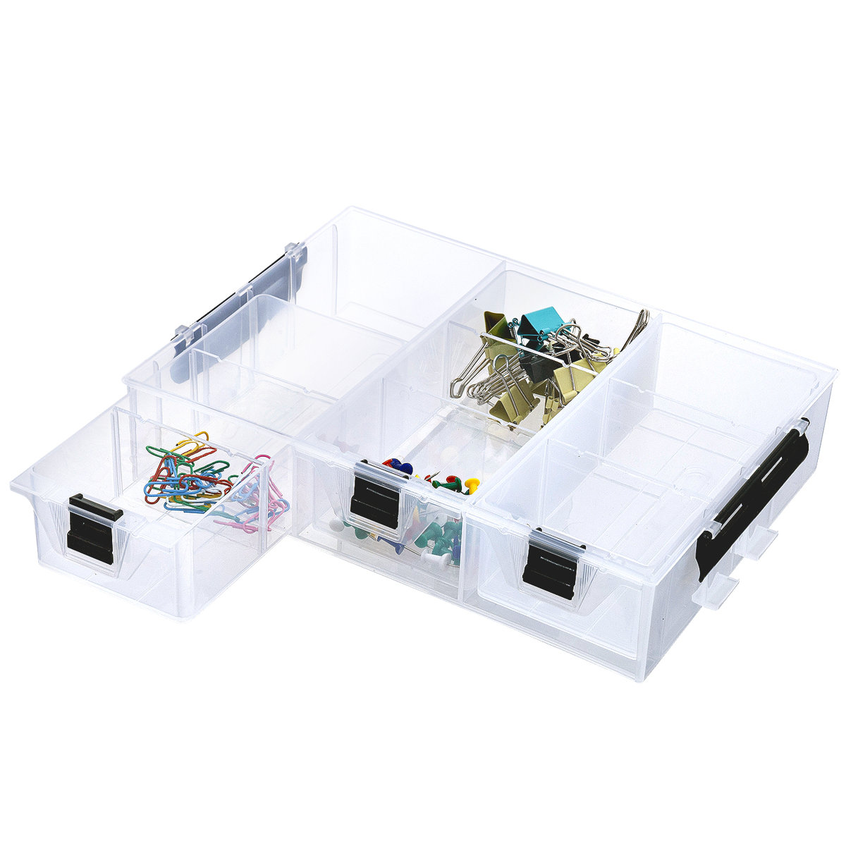 24 Slot Stackable Plastic Storage Bin